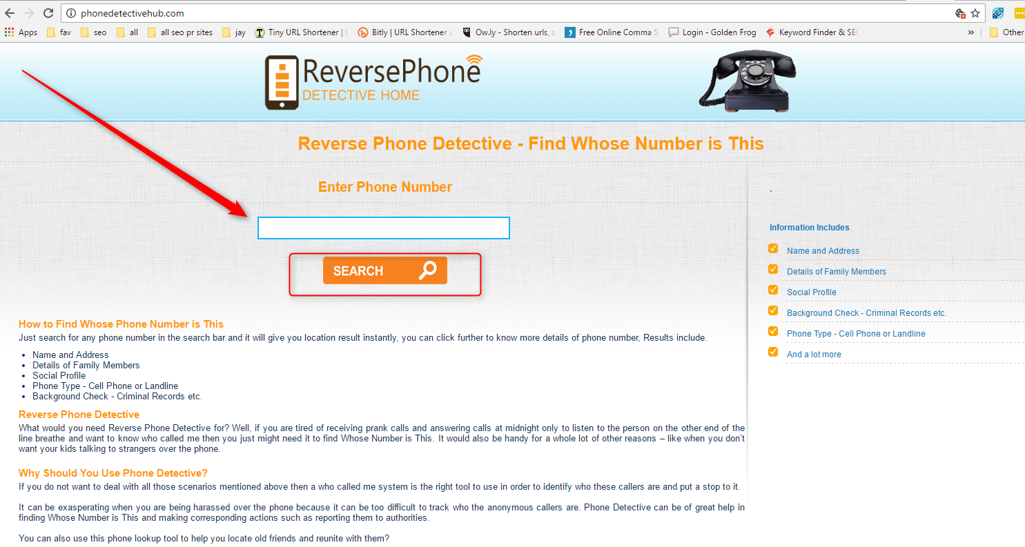 how to check a cell phone number for free
